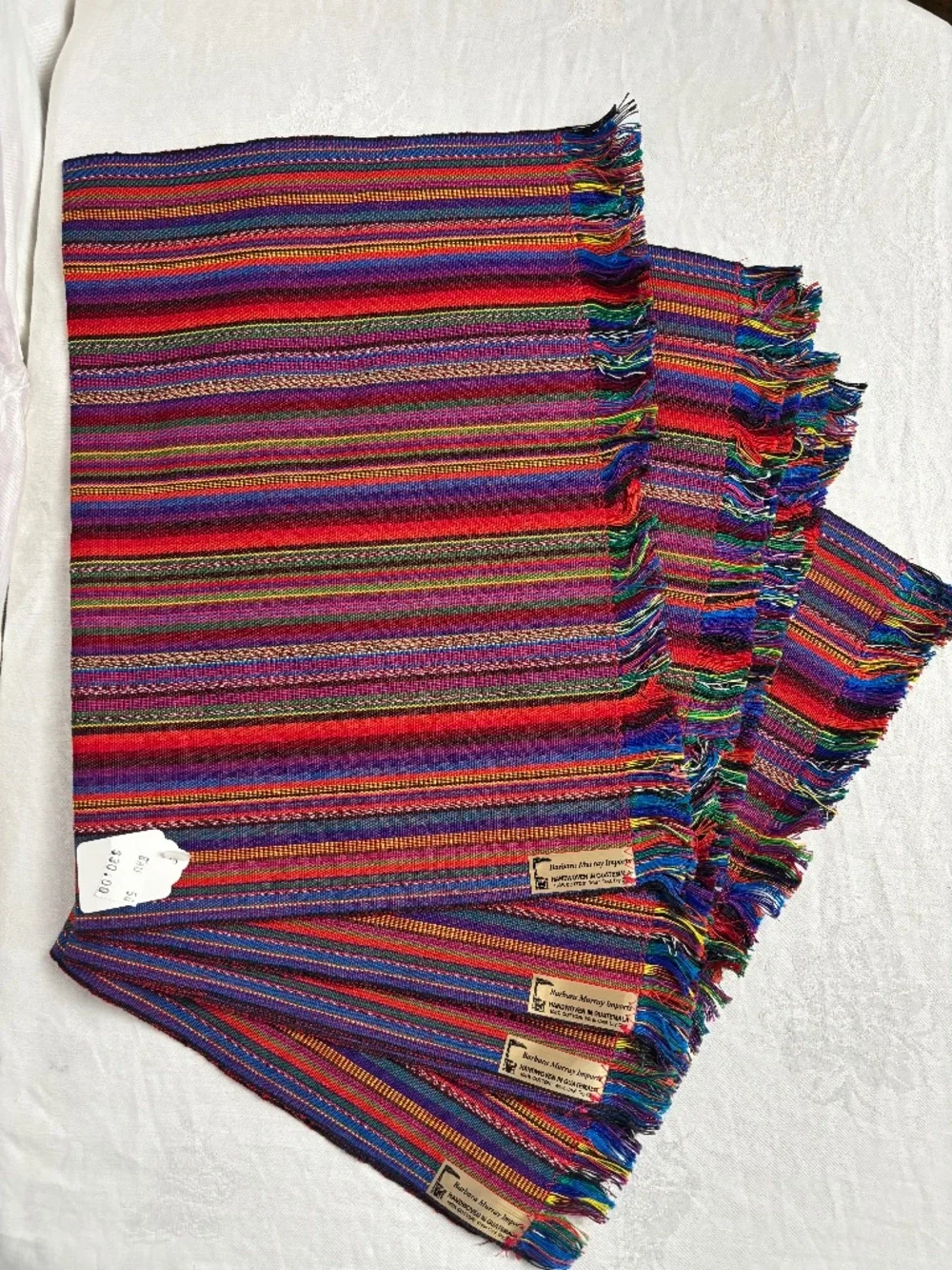 NWT Barbara Murray Imports Handwoven Placemats/Set of 4
